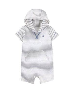 Macaquinho bebê com capuz âncora branco | Carter's