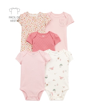Kit body bebê 5 peças estampadas | Carter's