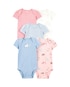 Kit body bebê 5 peças cachorrinhos listras multicor | Carter's