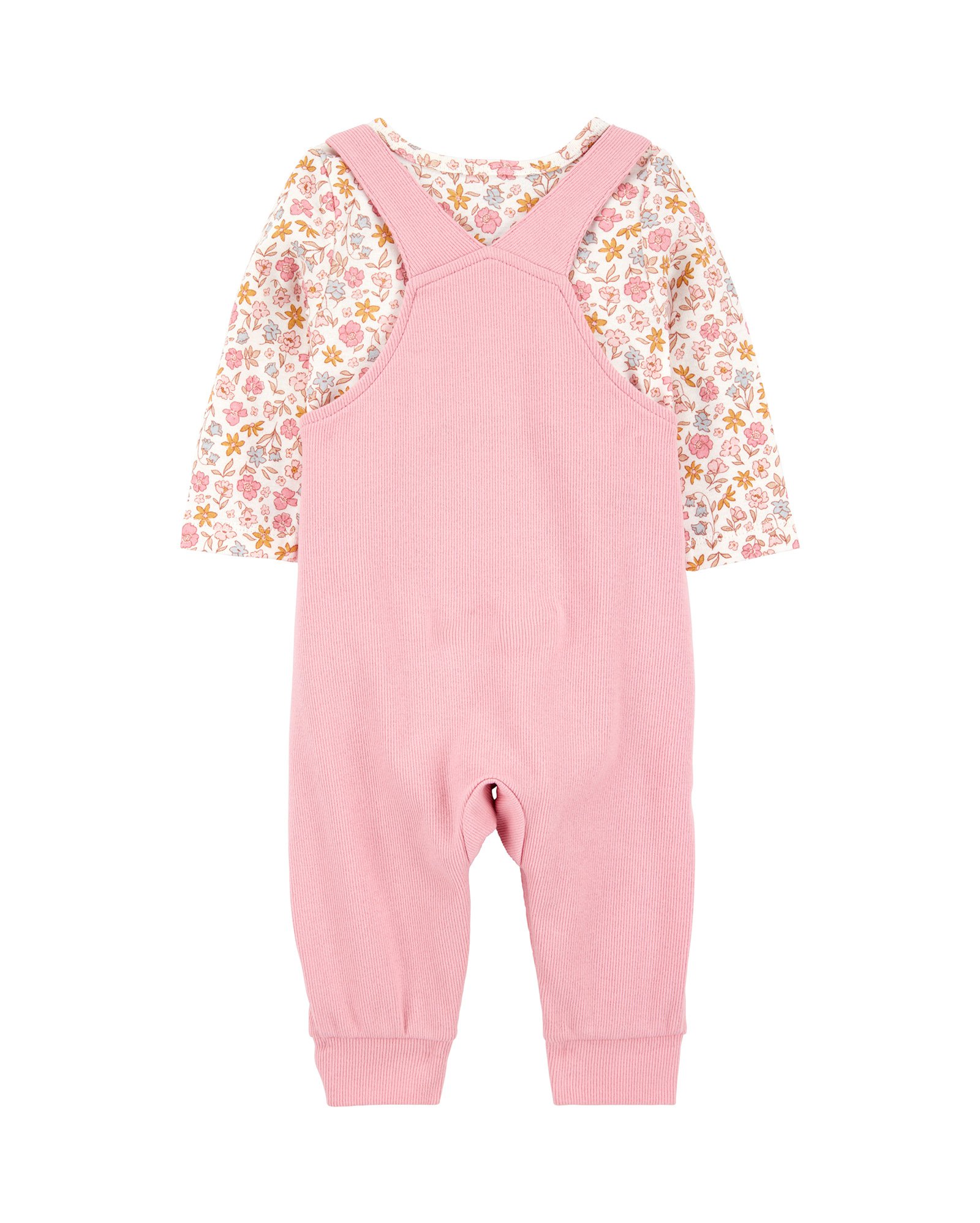 Jardineira bebê coelhinho com blusa floral multicor | Carter's