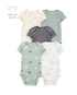 Kit body bebê 5 peças cachorrinhos mescla multicor | Carter's