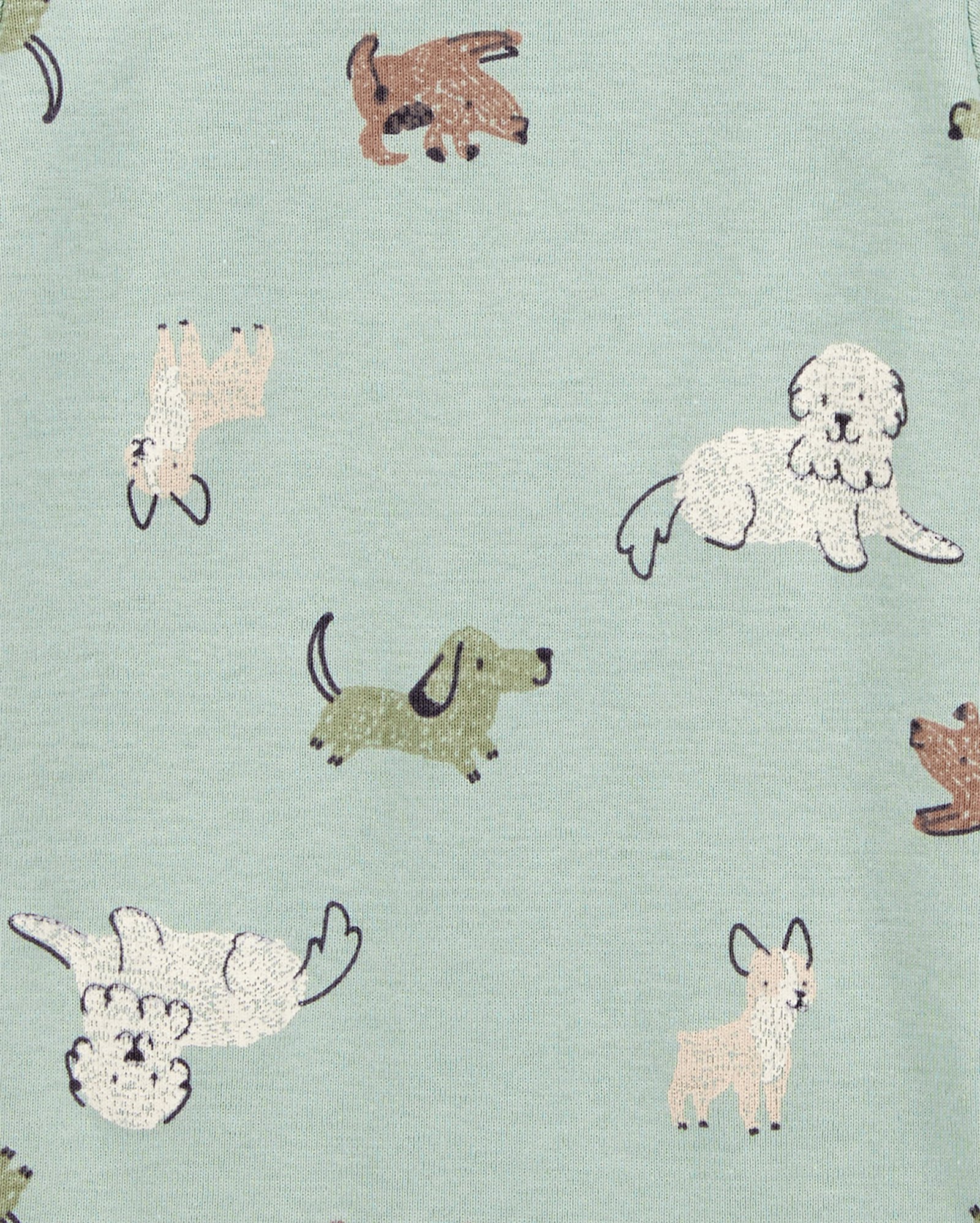 Kit body bebê 5 peças cachorrinhos mescla multicor | Carter's