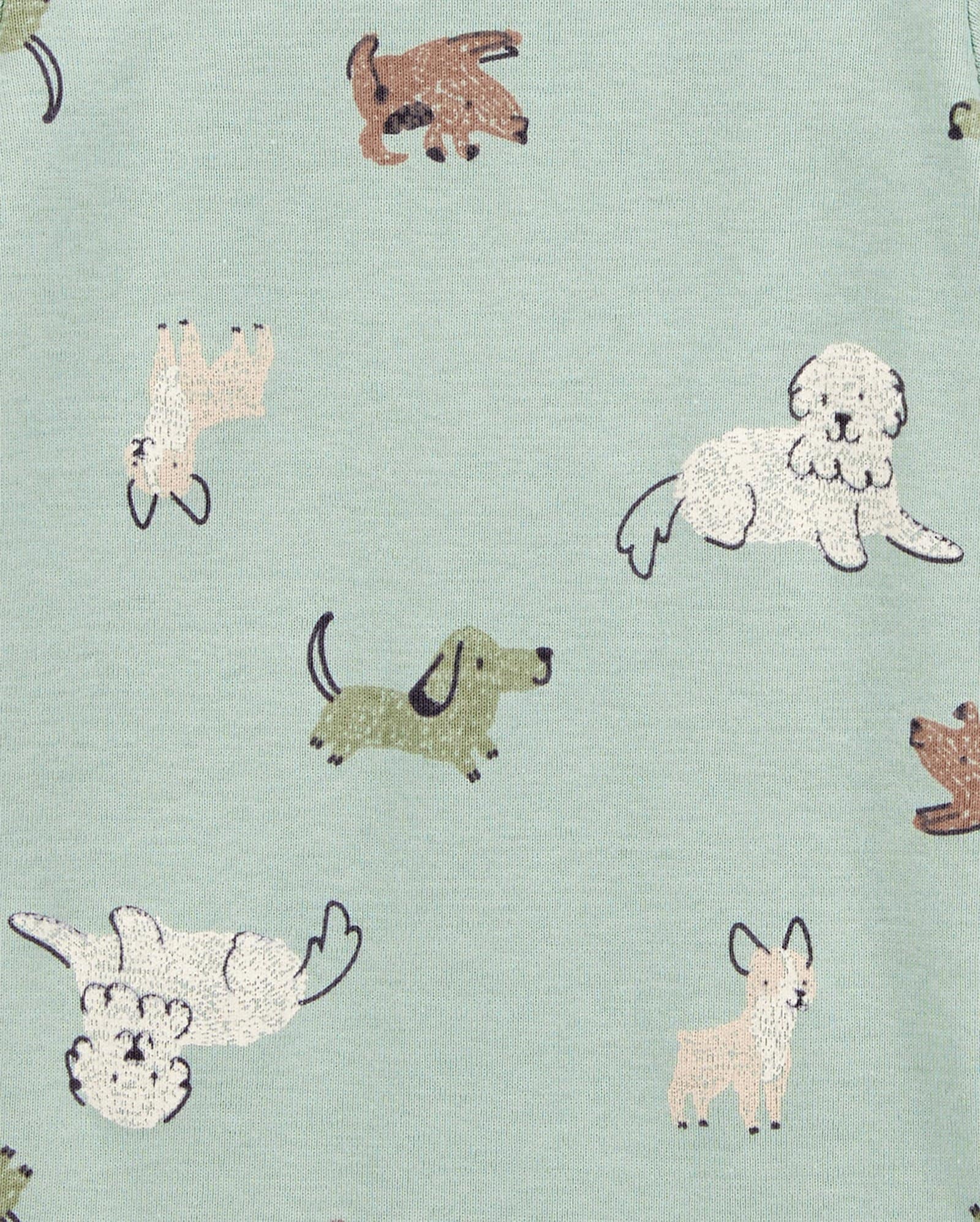 Kit body bebê 5 peças cachorrinhos mescla multicor | Carter's