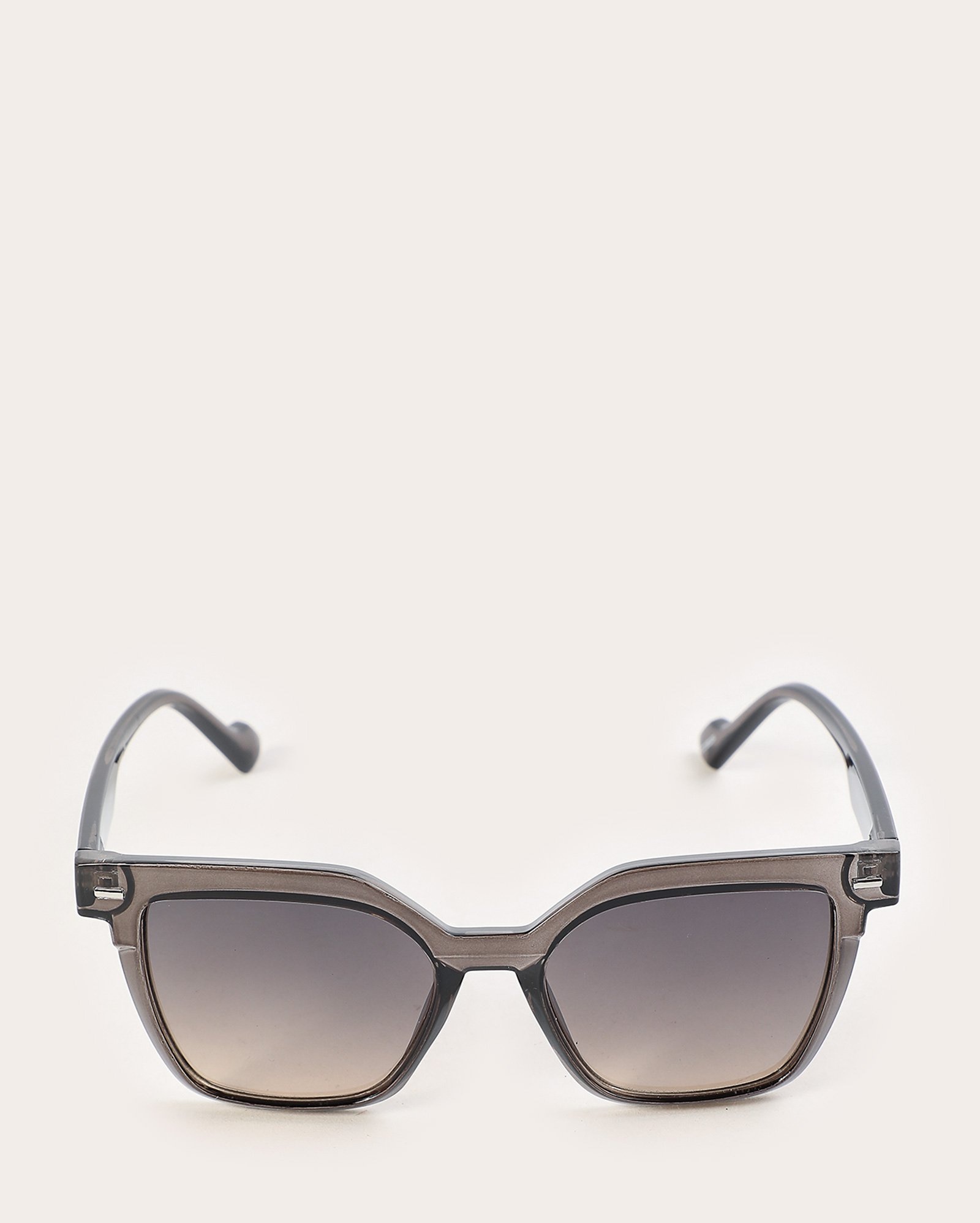 Óculos de sol feminino quadrado fosco cinza