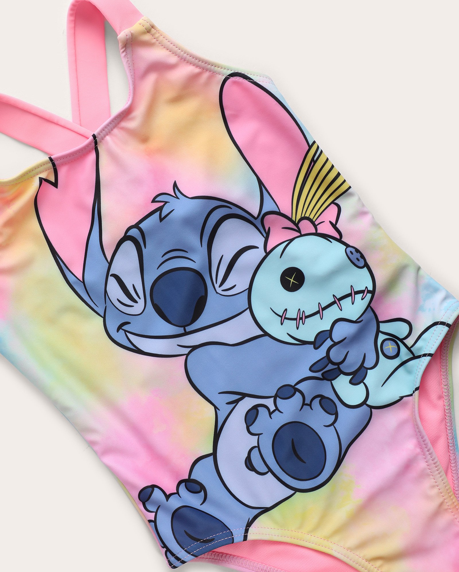Maiô infantojuvenil Angel e Stitch 4-12A rosa | Disney