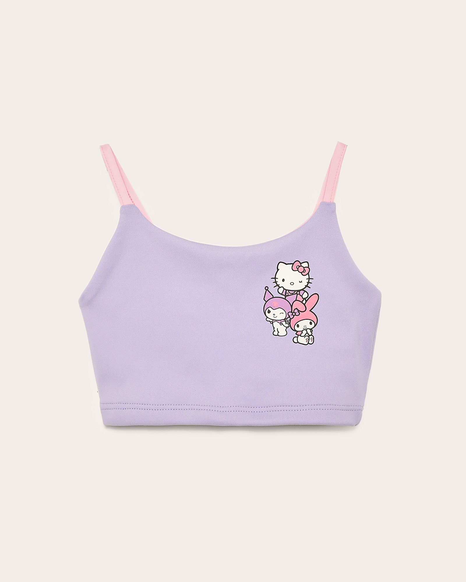 Top esportivo infantojuvenil Hello Kitty e amigas 6-14A lilás | Sanrio
