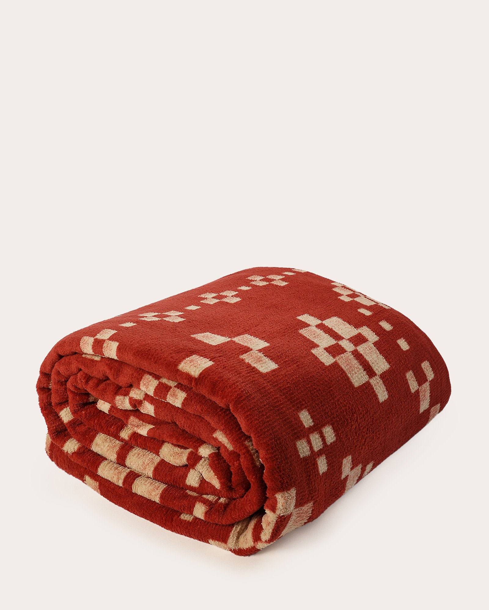 Manta casal fleece estampada laranja | Casa Riachuelo