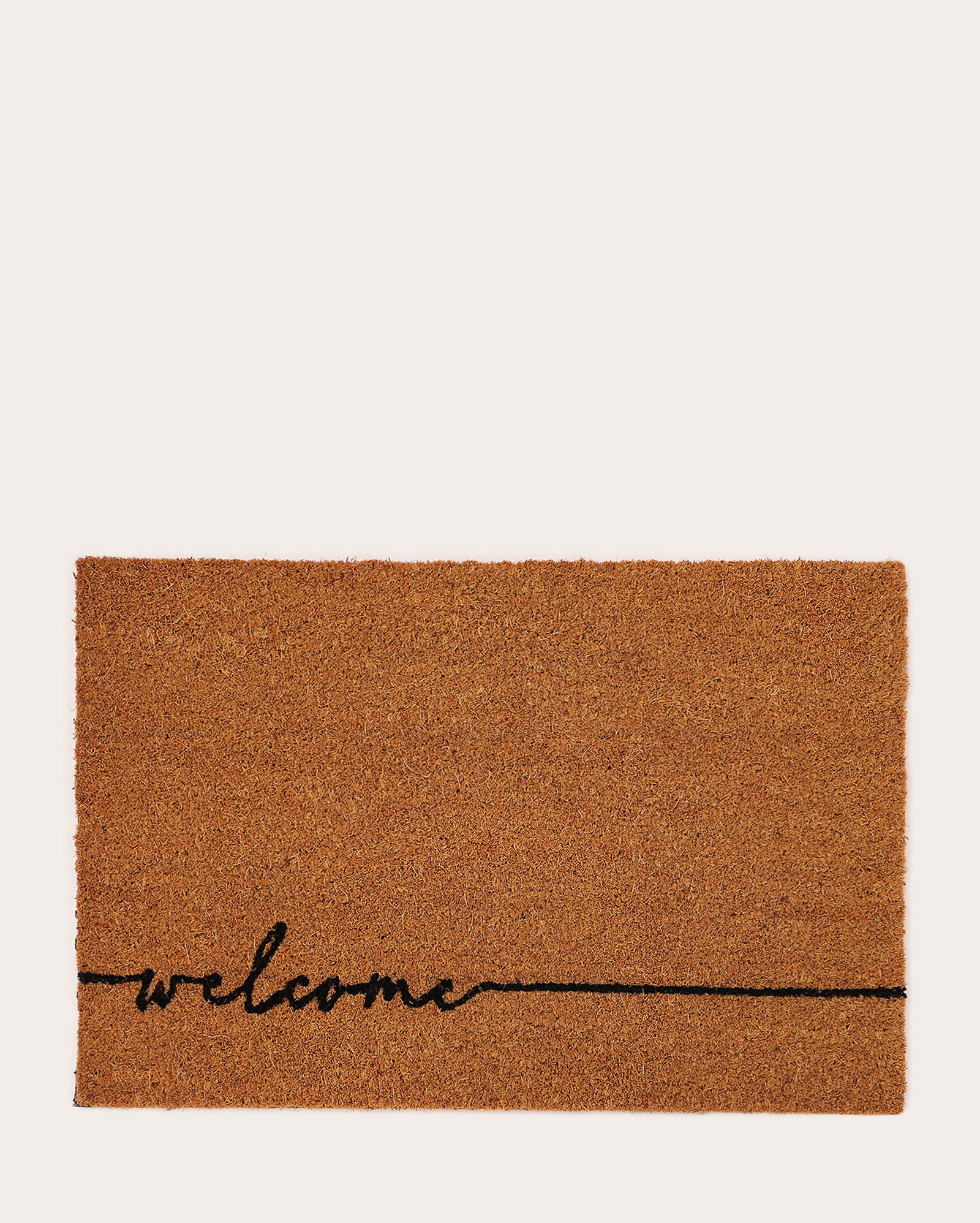 Tapete capacho welcome fibras de coco 40x60cm - marrom | Casa Riachuelo