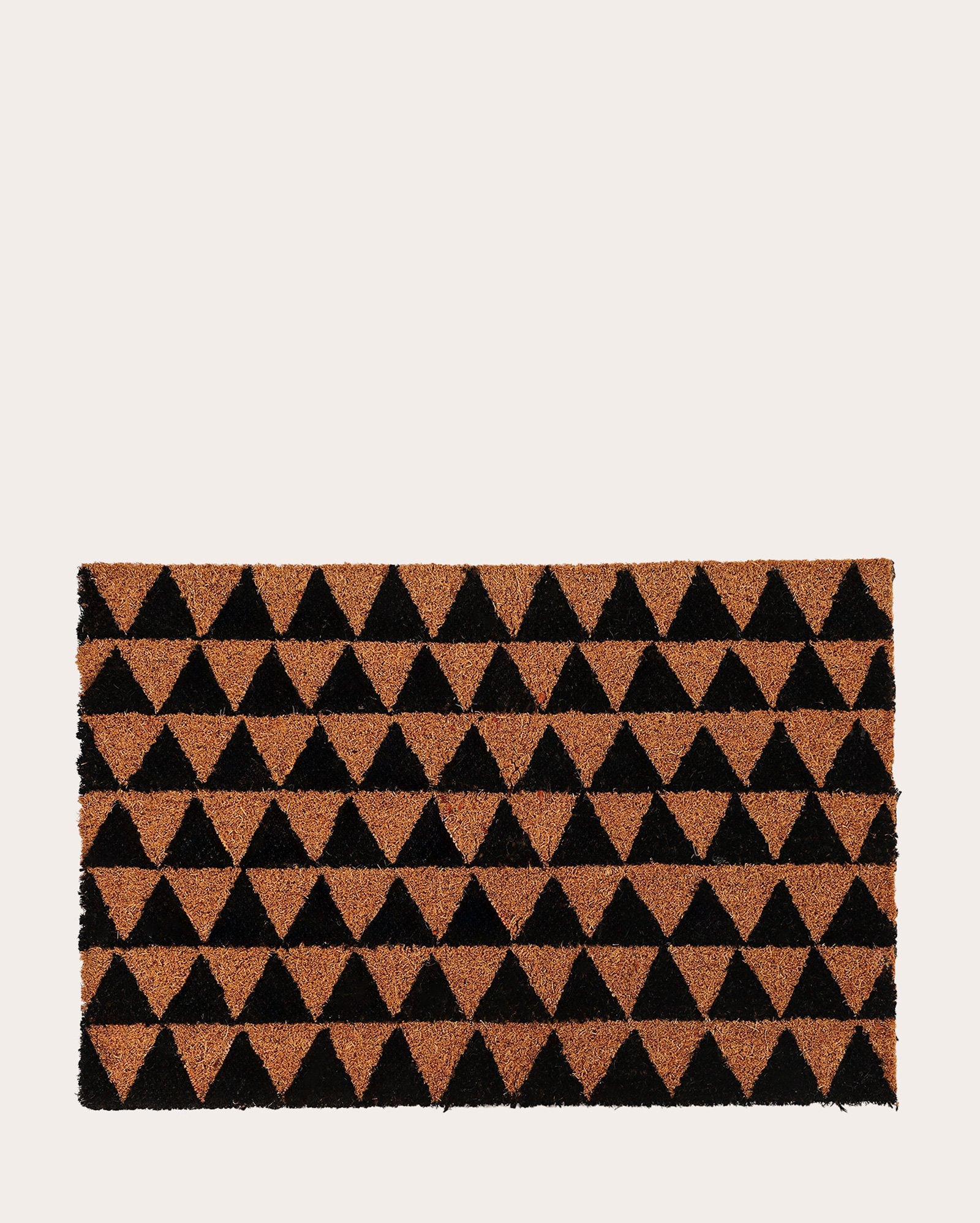 Tapete capacho triângulos fibras de coco 40x60cm - bege | Casa Riachuelo