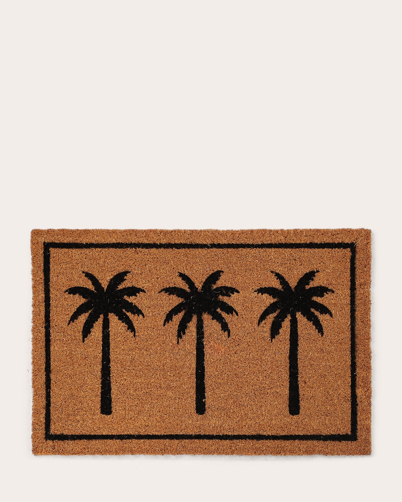 Tapete capacho palmeiras fibras de coco 40x60cm - Marrom | Casa Riachuelo