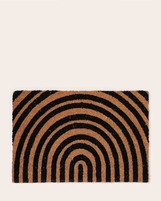 Tapete capacho em listras fibras de coco 40x60cm multicor | Casa Riachuelo