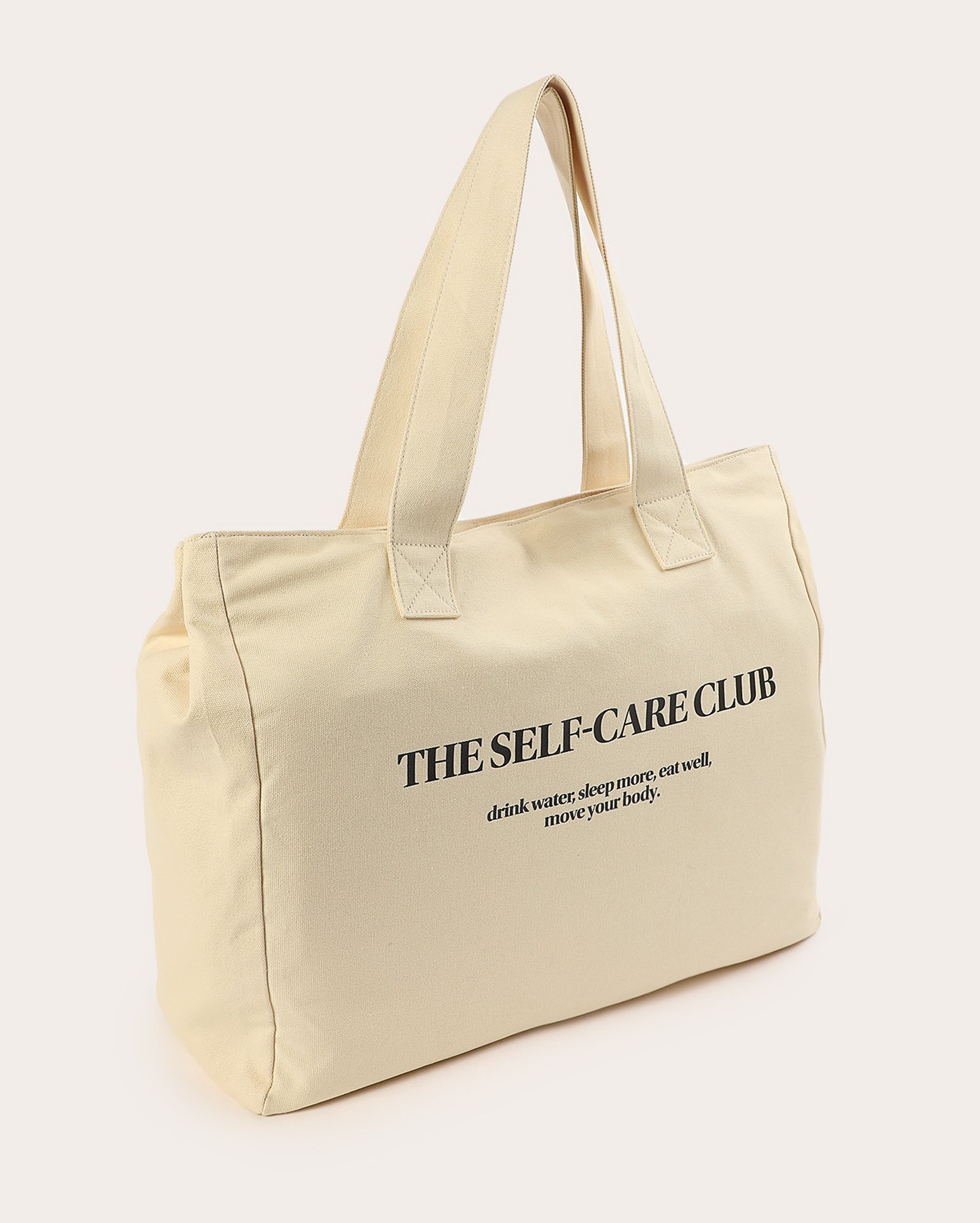 Bolsa feminina tote the self-care club bege
