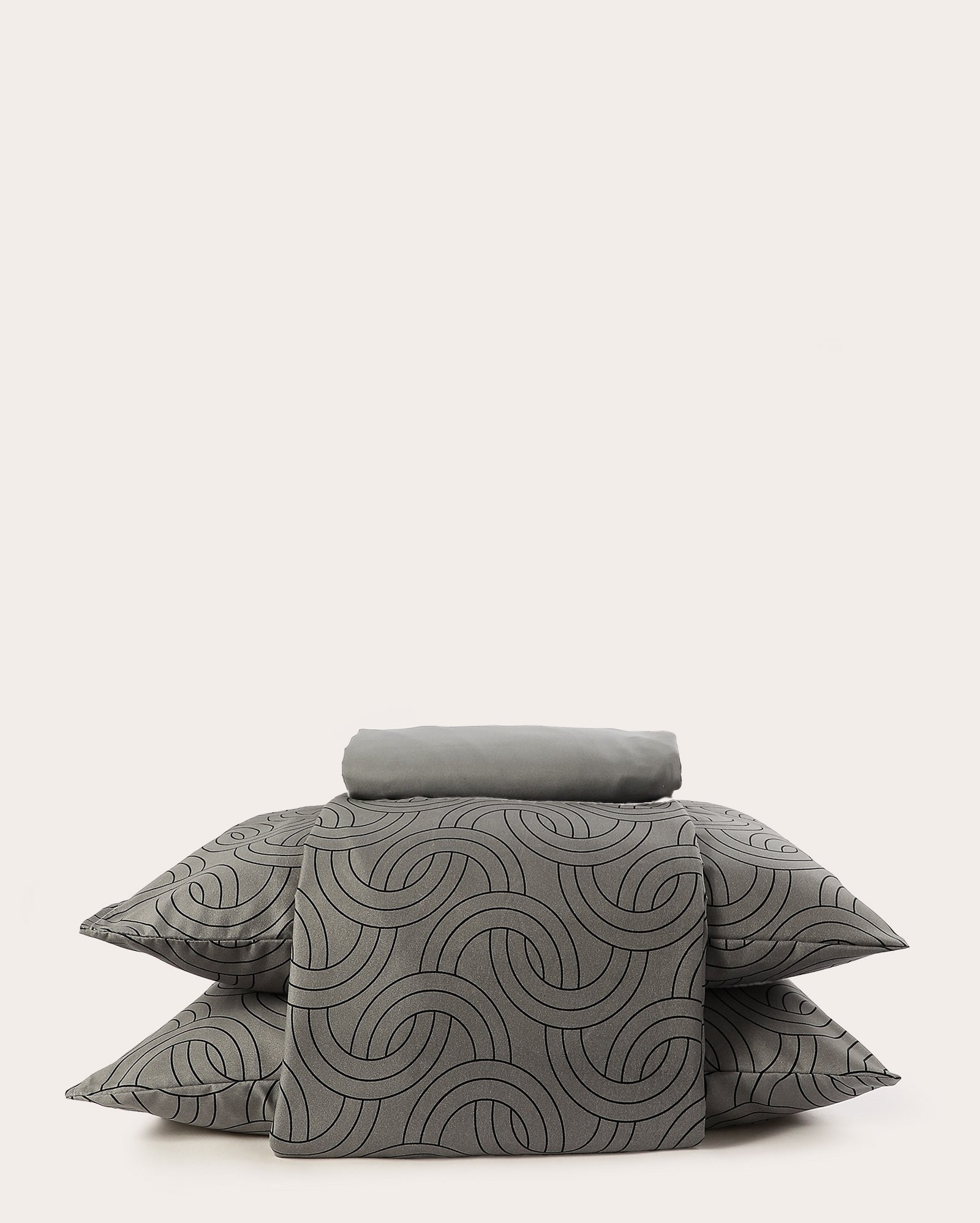 Jogo de cama casal 4 peças soft touch Viana cinza | Casa Riachuelo