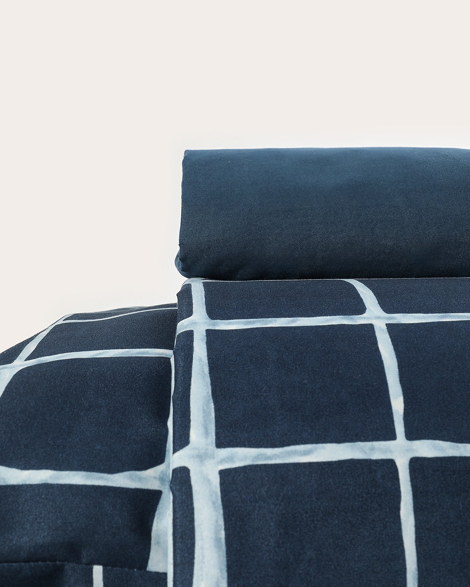 Jogo de cama casal 4 peças soft touch Ortiz azul | Casa Riachuelo