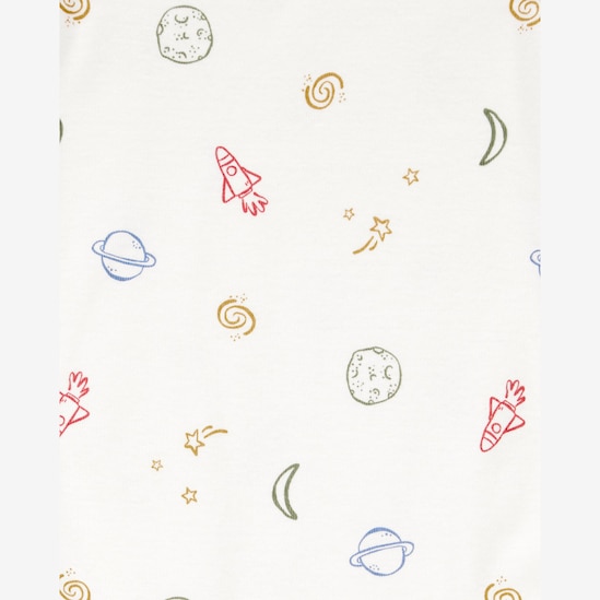 Conjunto longo bebê 3 peças nave espacial azul | Carter's