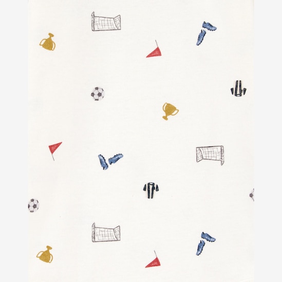 Conjunto longo bebê 3 peças futebol multicor | Carter's
