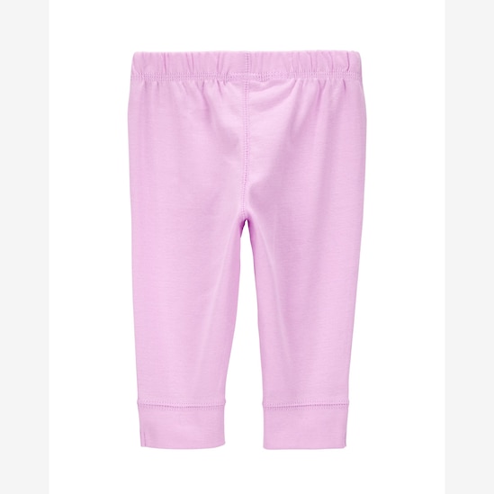 Kit calça bebê 4 peças cós elástico e laço multicor | Carter's