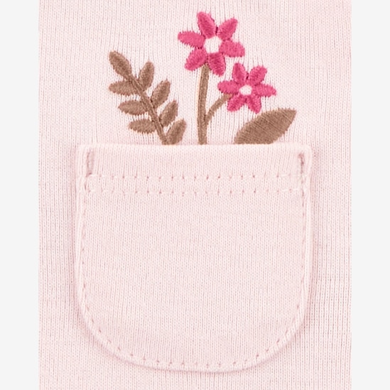 Kit body bebê 5 peças flores e joaninhas multicor | Carter's