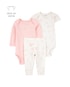 Conjunto longo bebê 3 peças ovelinha off-white | Carter's