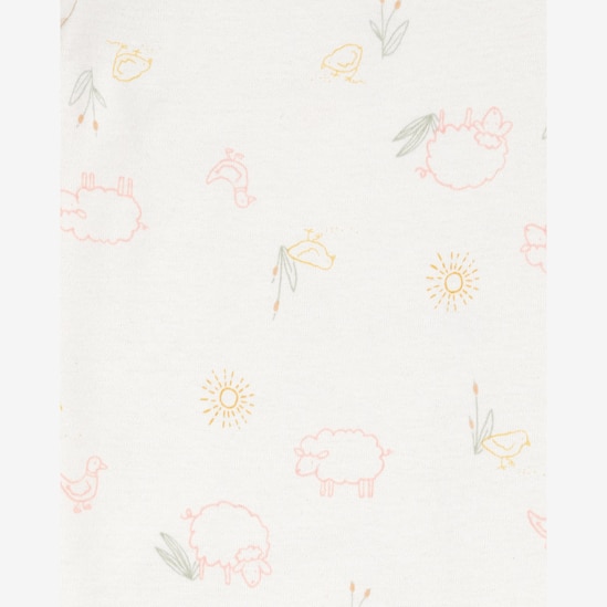 Conjunto longo bebê 3 peças ovelinha off-white | Carter's