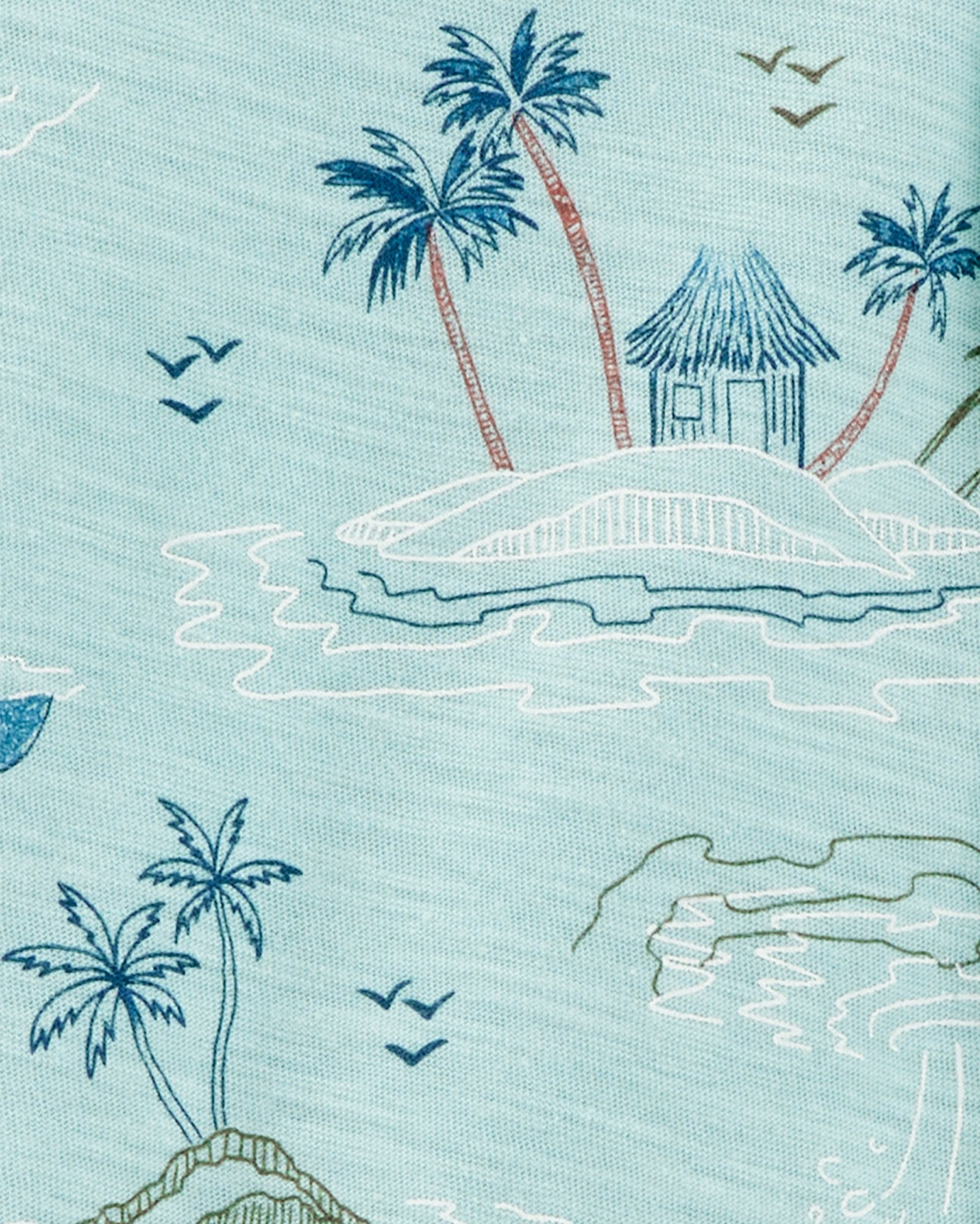 Conjunto bebê infantil 2 peças social verão praia azul | Carter's