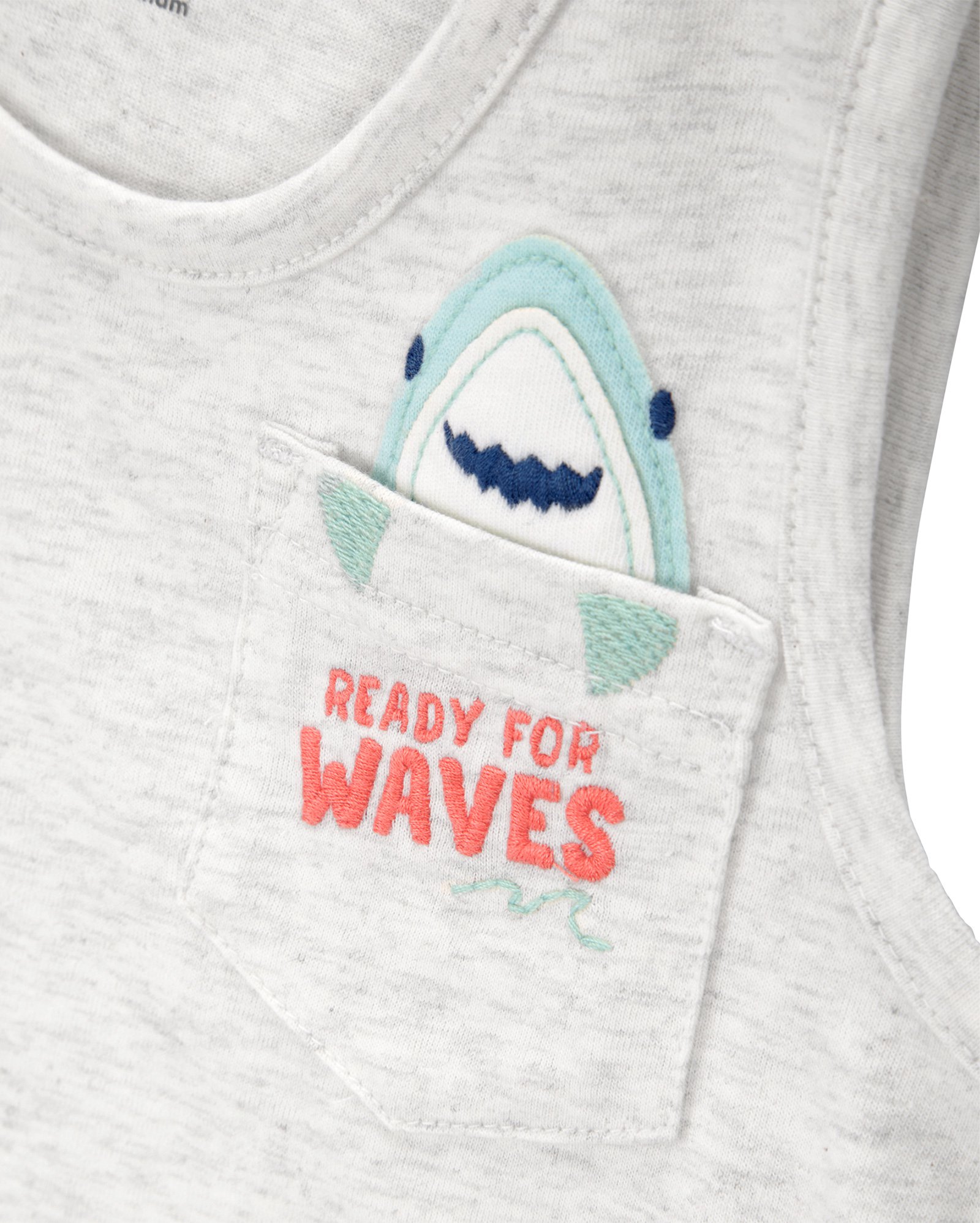 Conjunto curto bebê 2 peças tubarão no mar | Carter's 