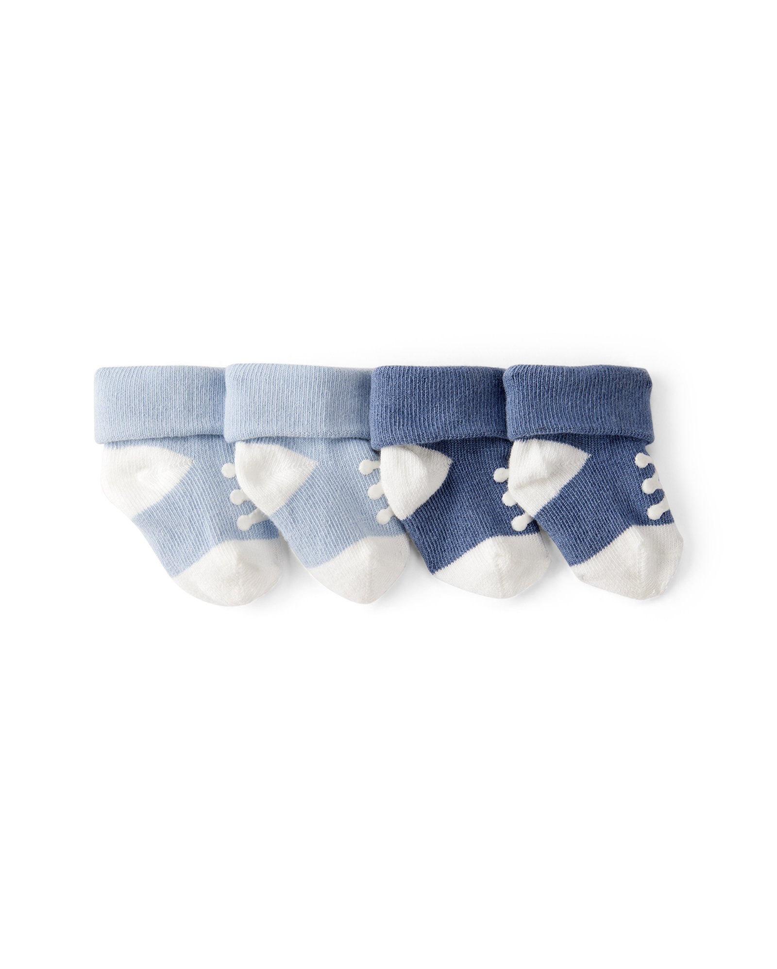 Kit meia bebê 2 pares chuteira azul | Carter's