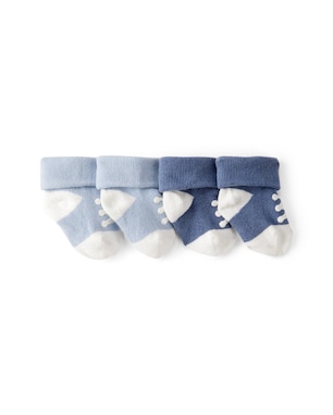 Kit meia bebê 2 pares chuteira azul | Carter's