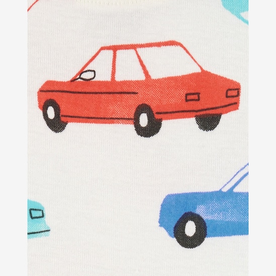 Pijama infantil 4 peças carros e listras multicor | Carter's