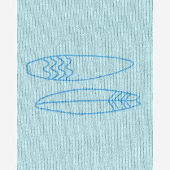 Pijama infantil 4 peças tubarão e surf azul | Carter's