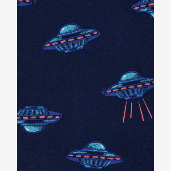 Pijama infantil 4 peças aliens e pizza multicor | Carter's