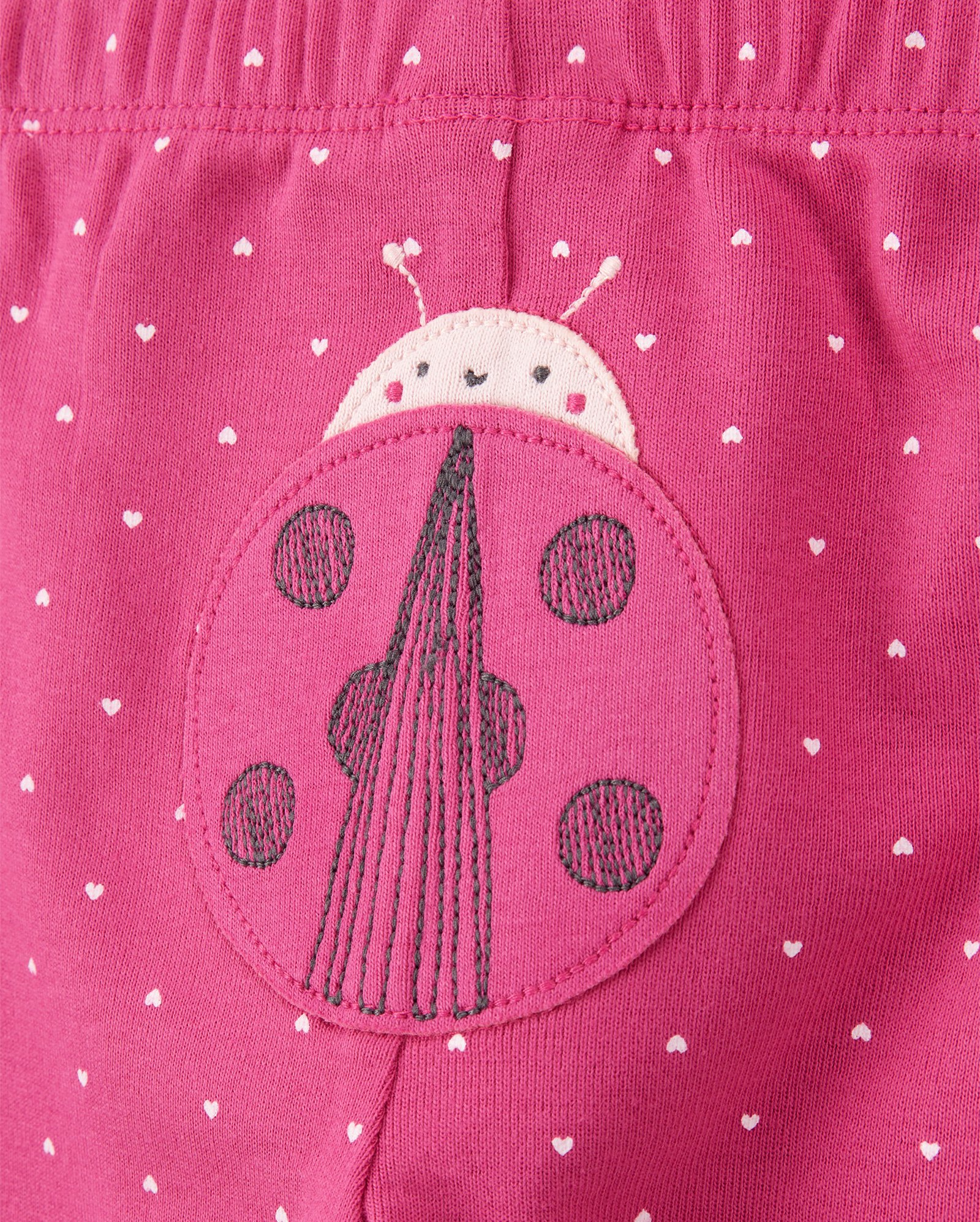 Conjunto longo bebê 3 peças joaninha rosa | Carter's