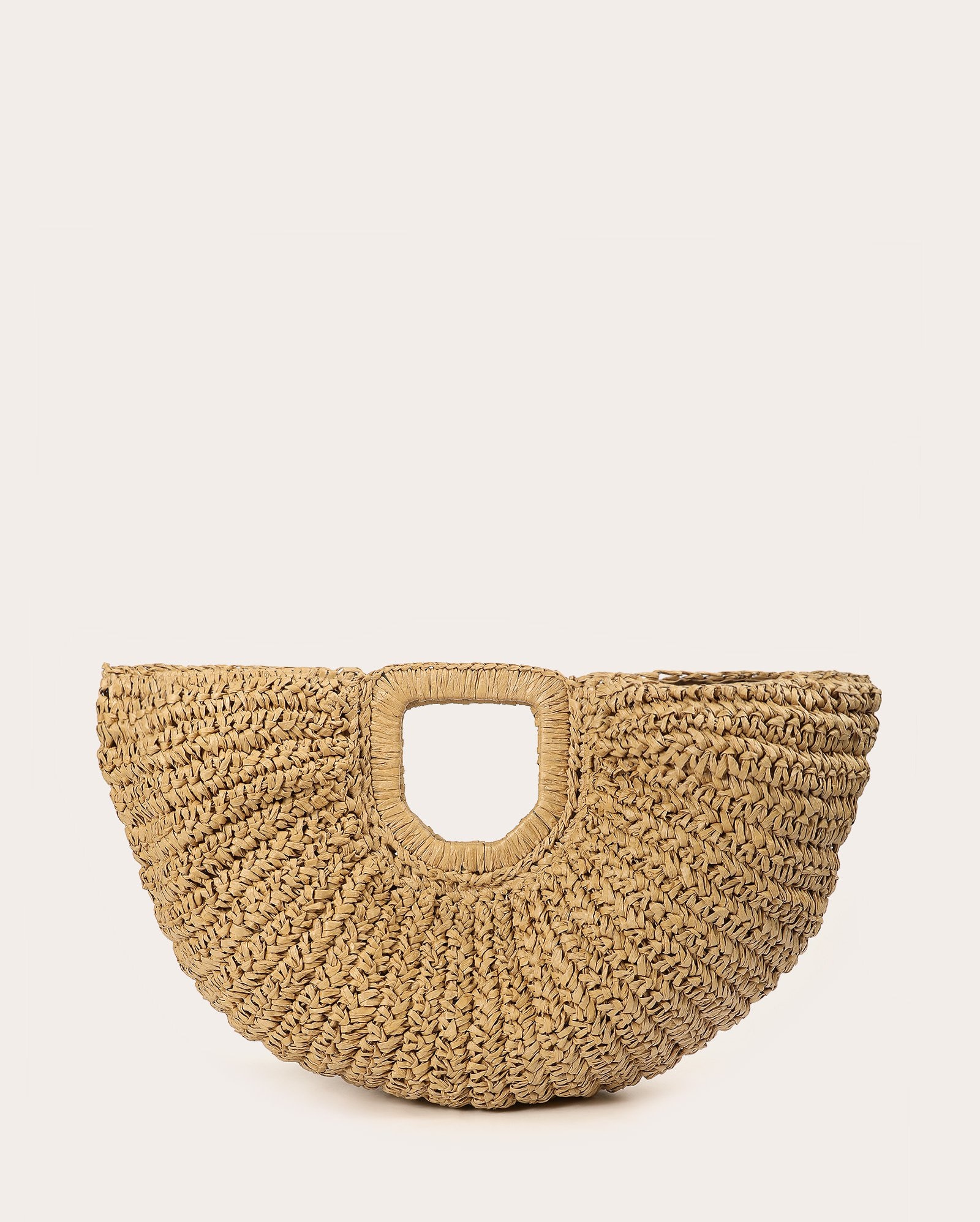 Bolsa feminina clutch de palha - bege