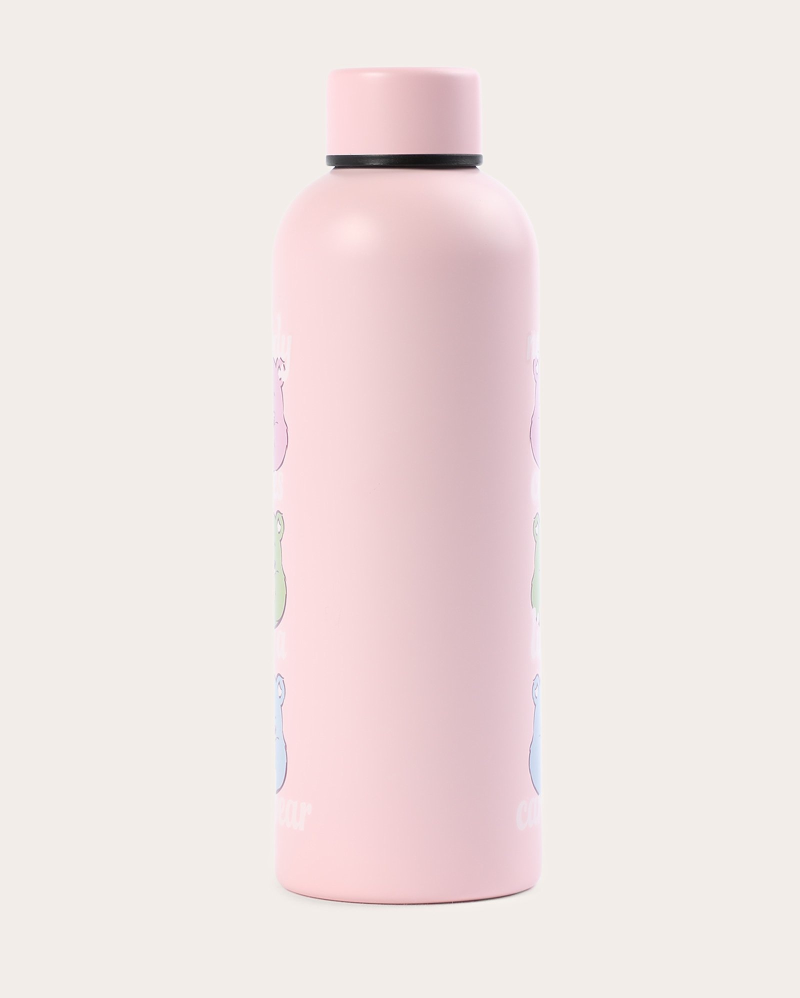 Garrafa de metal squeeze Care Bear 750ml rosa | Ursinhos Carinhosos