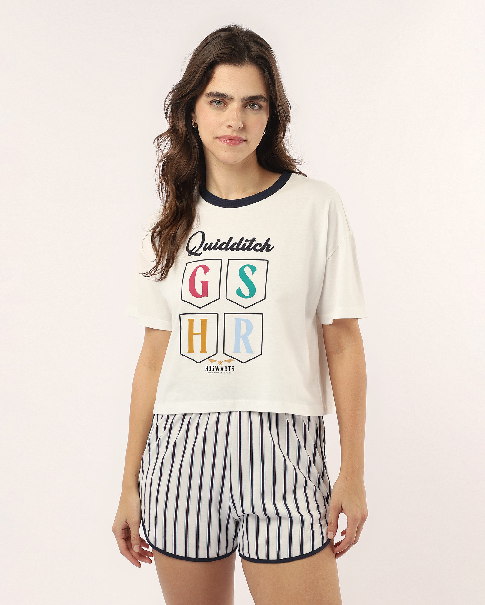 Pijama curto feminino Harry Potter multicor | Warner Bros