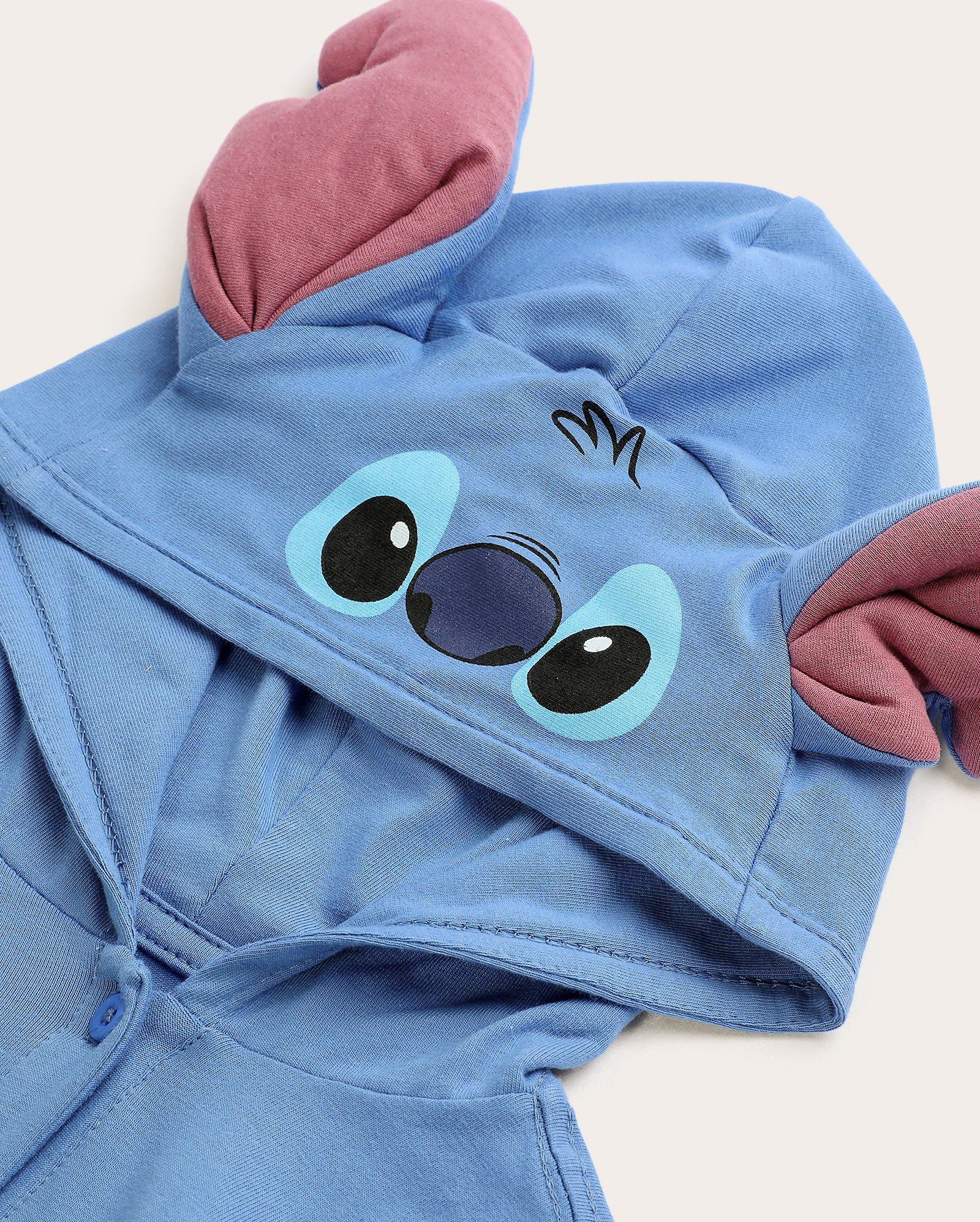 Body bebê com capuz interativo Stitch - azul | Disney