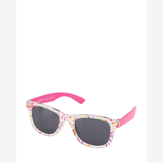 Óculos de sol infantil quadrado confete rosa | Carter's