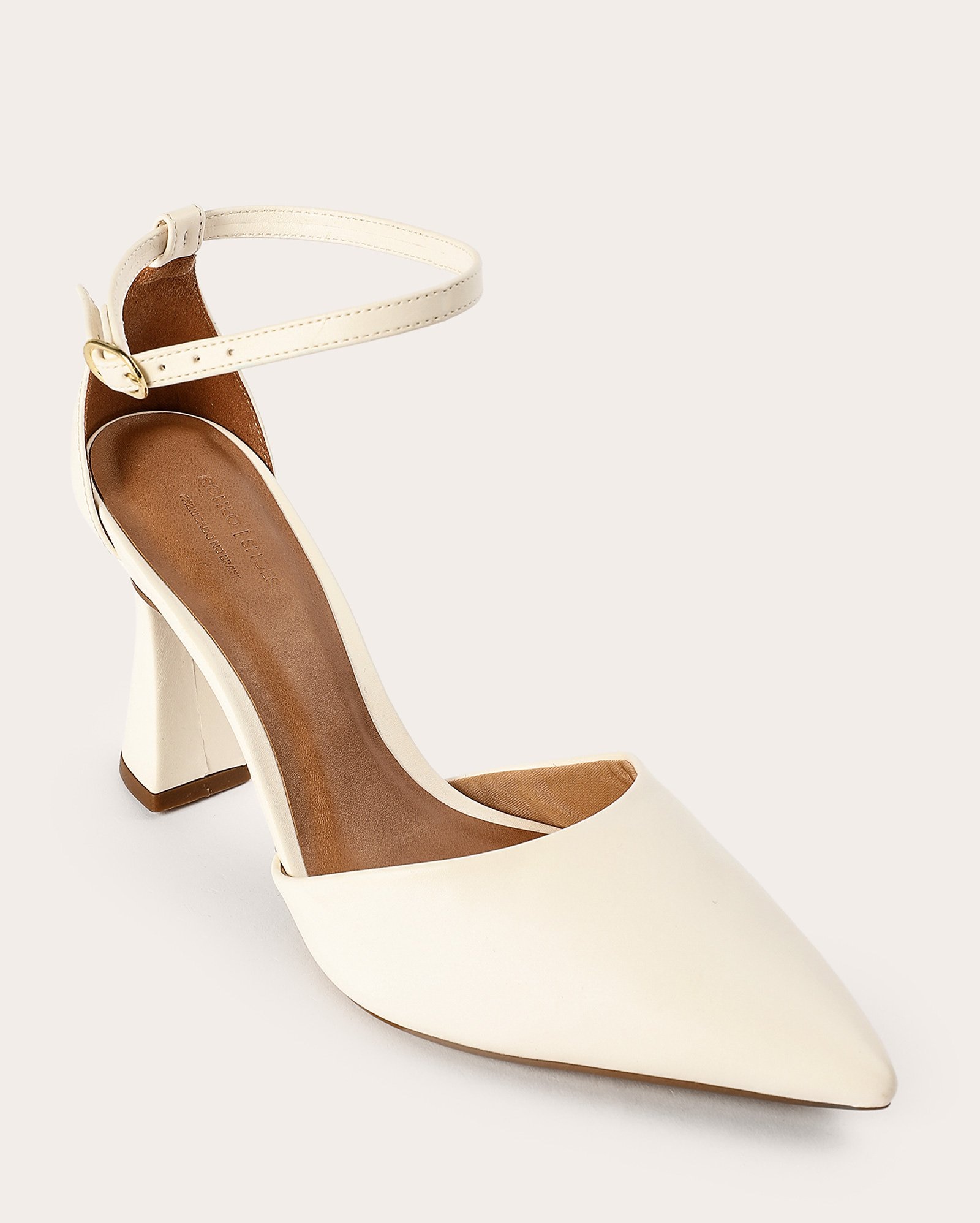 Sapato scarpin salto alto modelo taça - Branco