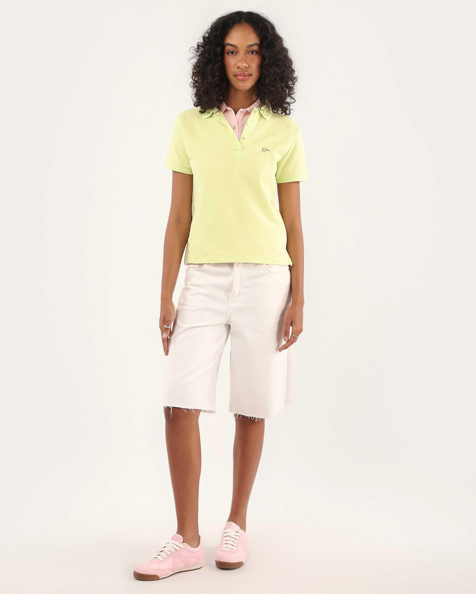 Camisa polo feminina Pool Legacy slim - Verde Claro