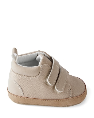 Tênis bebê com tira dupla aderente bege | Carter's