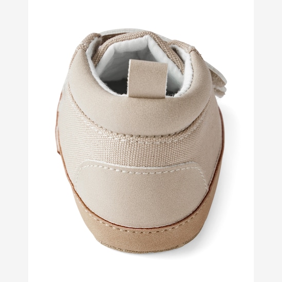 Tênis bebê com tira dupla aderente bege | Carter's