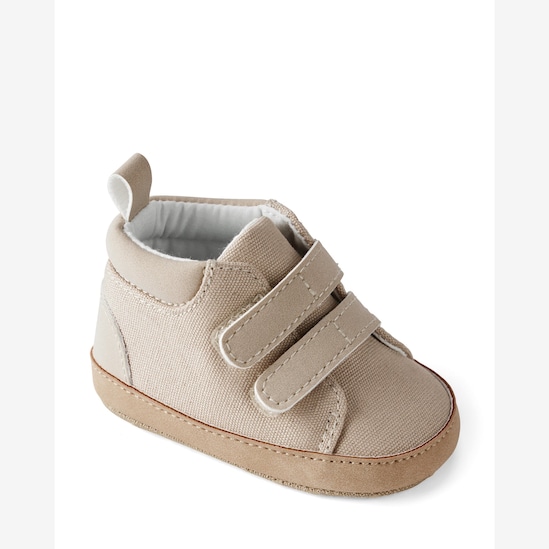 Tênis bebê com tira dupla aderente bege | Carter's
