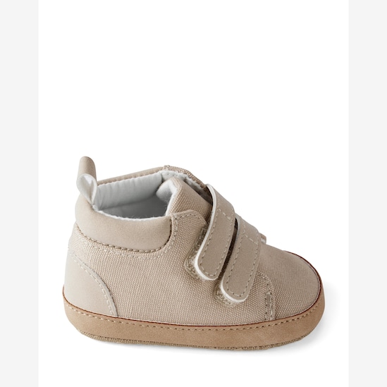Tênis bebê com tira dupla aderente bege | Carter's