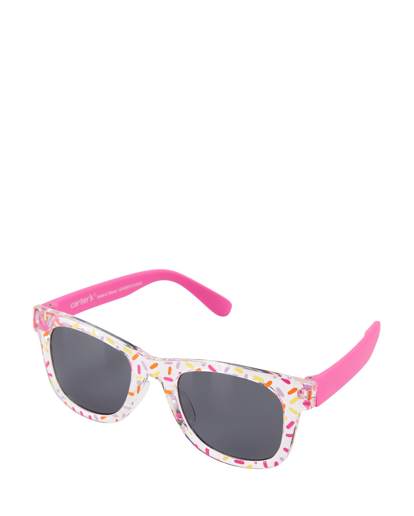 Óculos de sol infantil quadrado confete rosa | Carter's