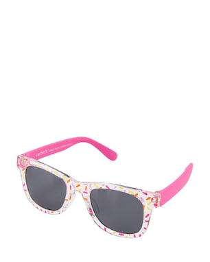 Óculos de sol infantil quadrado confete rosa | Carter's