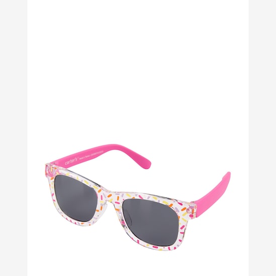 Óculos de sol infantil quadrado confete rosa | Carter's