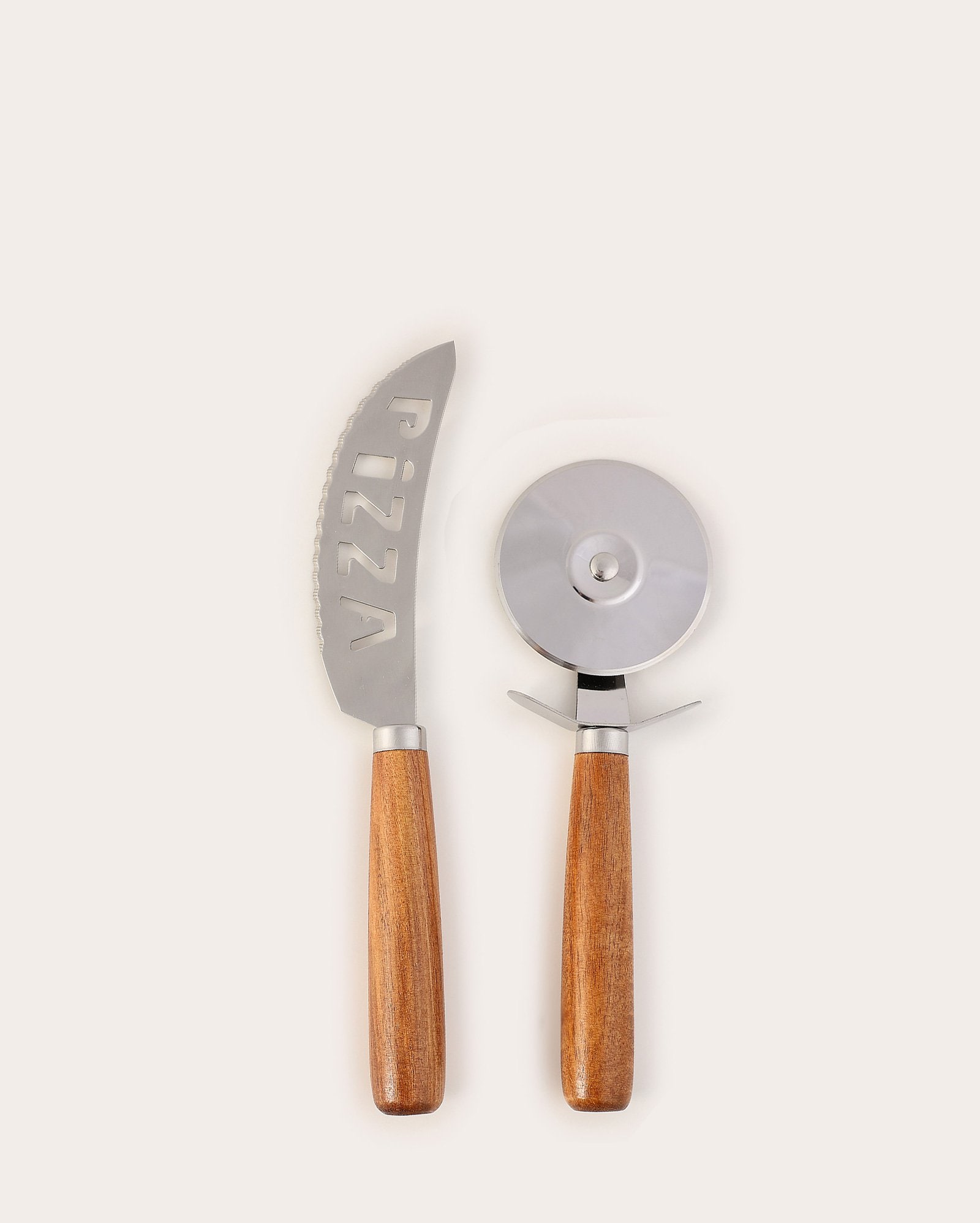 Conjunto utensílios para pizza 2 peças bege | Casa Riachuelo