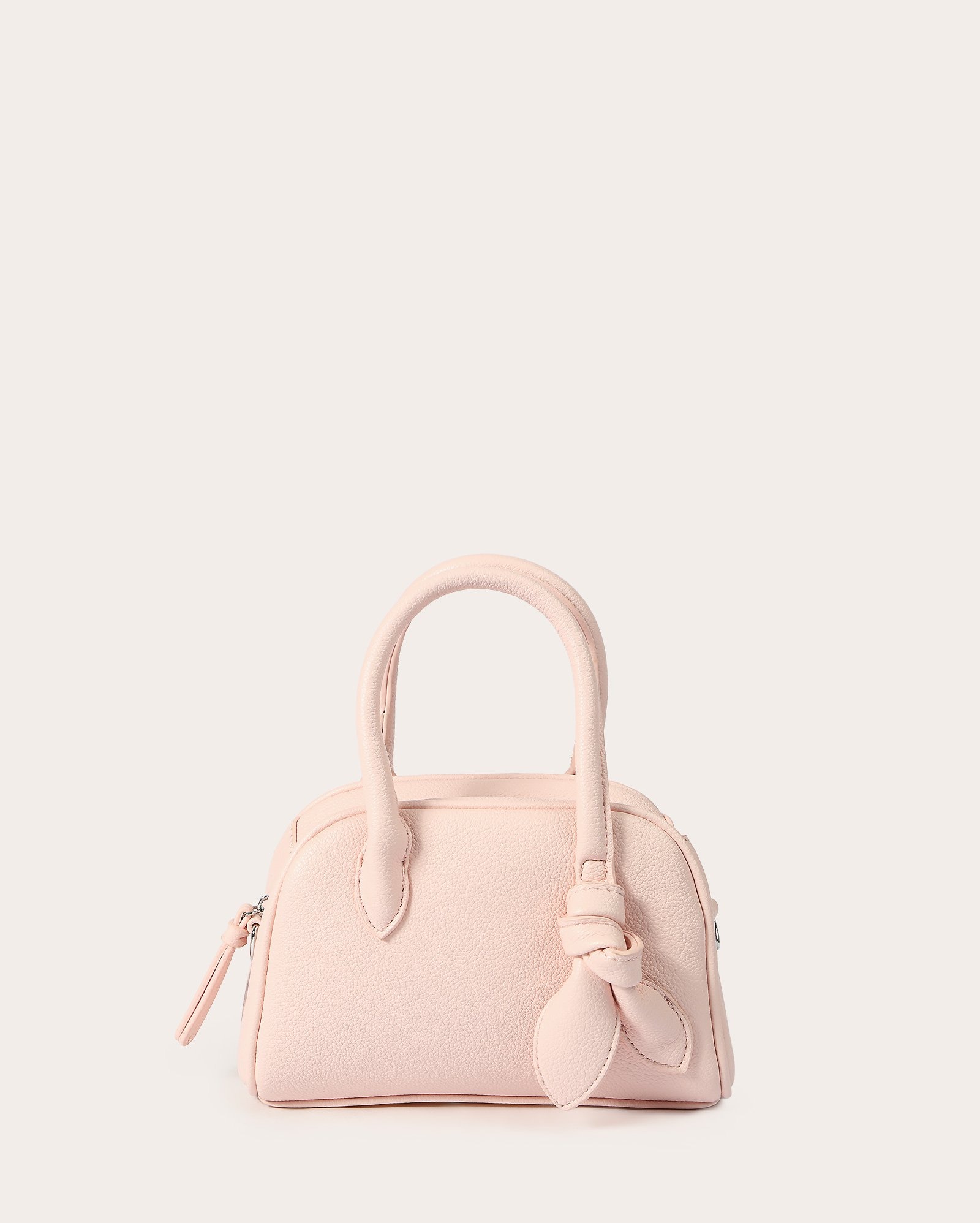 Bolsa feminina crossbody com nó - Rosa Claro