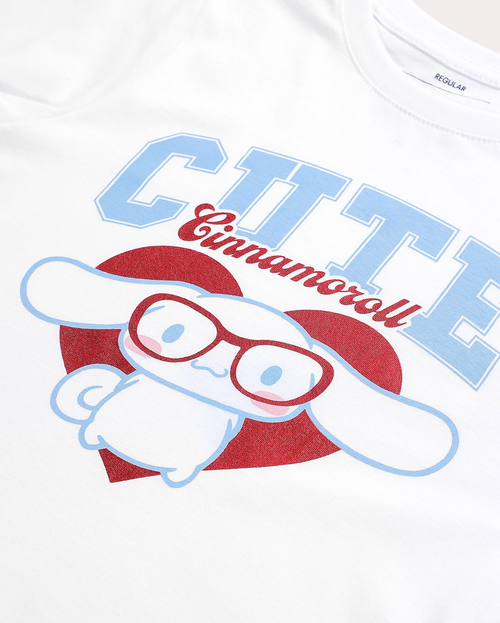 Camiseta cropped juvenil Cinnamoroll cute branca | Sanrio