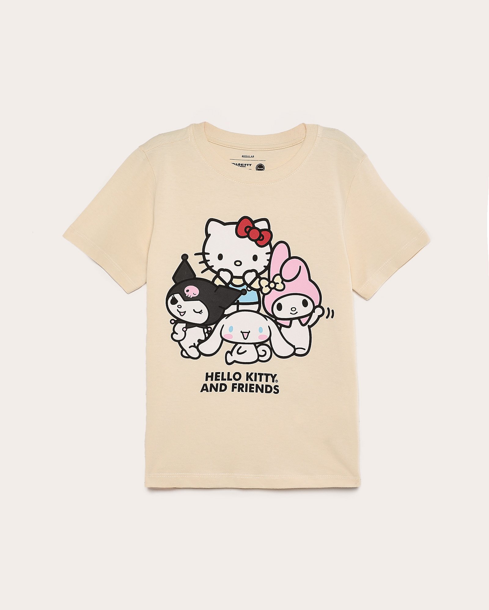 Camiseta juvenil Hello Kitty and Friends - bege | Sanrio